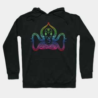 Zen Rainbow Yoga Octopus Hoodie